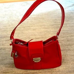Antonio Melani -Macys- Red Leather Satchel perfect condition.